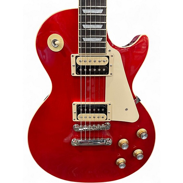 Used Gibson Les Paul Classic Cherry Solid Body Electric Guitar