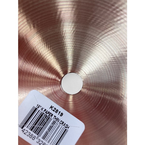 Used Zildjian 19in K Series Paper Thin Crash Cymbal