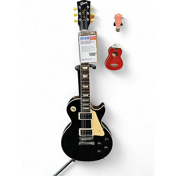 Used 2011 Gibson 1960 Reissue Les Paul Black Solid Body Electric Guitar