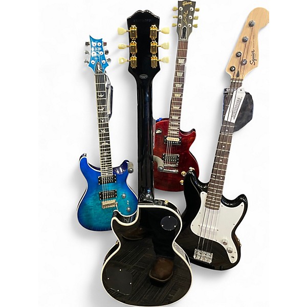 Used Epiphone Les Paul Custom Black Solid Body Electric Guitar