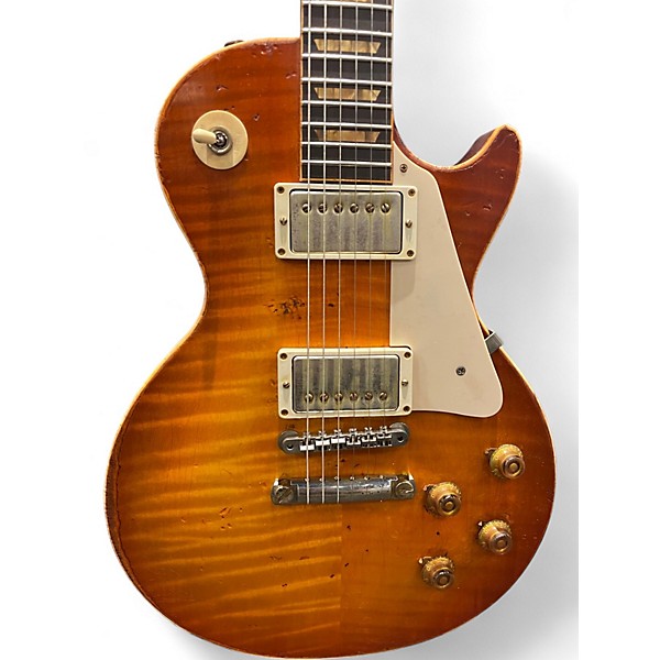 Used Gibson LES PAUL R9 TOM DOYLE "TIME MACHINE" RELIC HISTORIC AGED  BURST Solid Body Electric Guitar