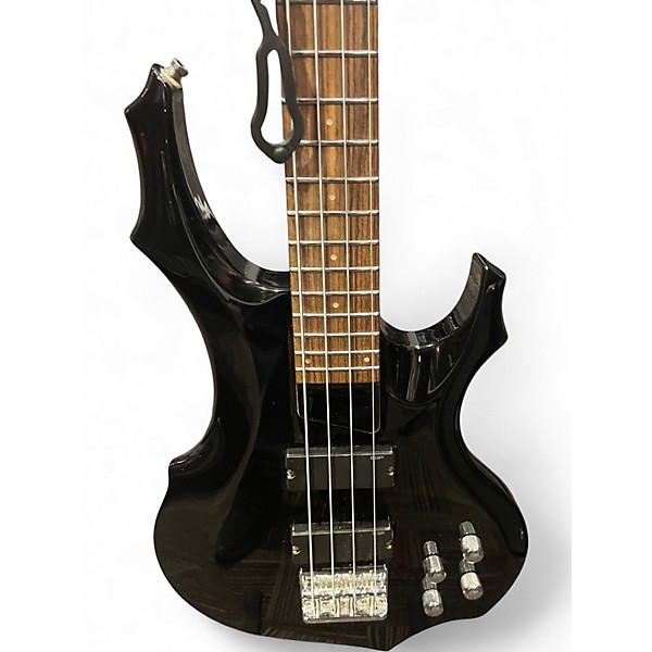 Used ESP LTD F104 Black Electric Bass Guitar