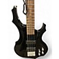Used ESP LTD F104 Black Electric Bass Guitar