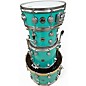 Used DW 4 Piece Collector's Series Seafoam Green Drum Kit