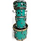 Used DW 4 Piece Collector's Series Seafoam Green Drum Kit