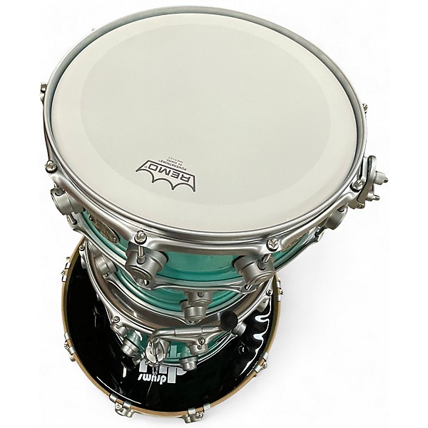 Used DW 4 Piece Collector's Series Seafoam Green Drum Kit