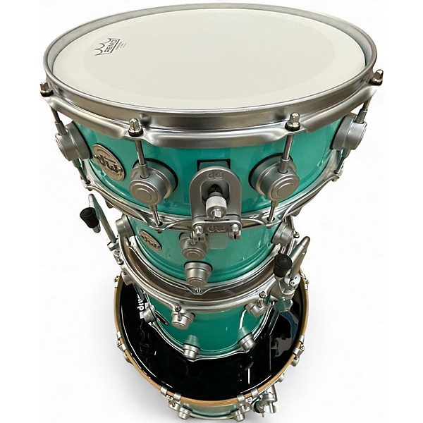 Used DW 4 Piece Collector's Series Seafoam Green Drum Kit