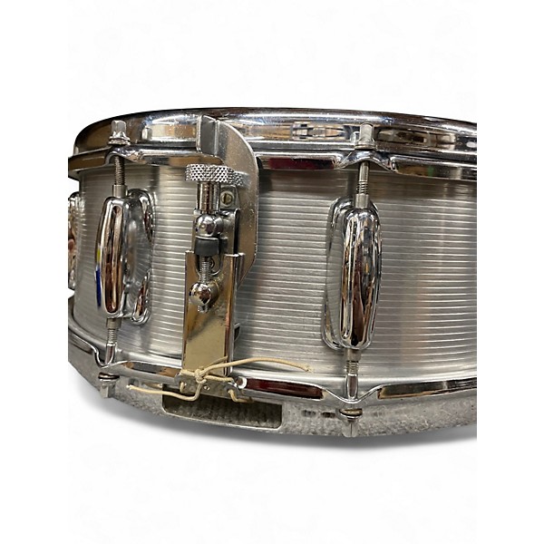 Used Slingerland 5X14 ribbed 10 lug aluminum brushed Drum
