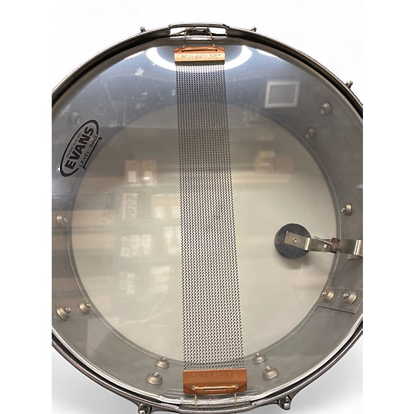 Used Slingerland 5X14 ribbed 10 lug aluminum brushed Drum