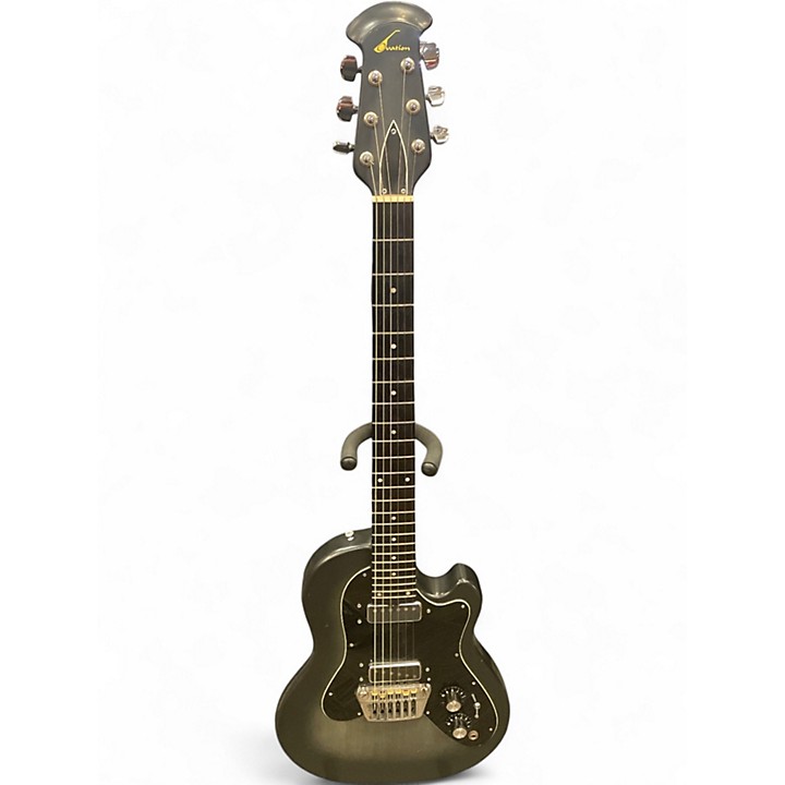 Vintage 1980s Ovation VIPER Black Solid Body Electric Guitar Black