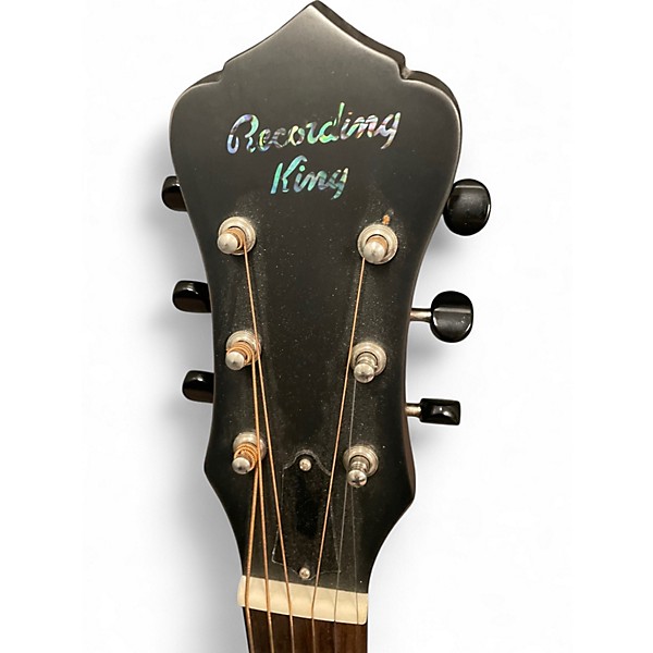 Used Recording King RM993-VG Distressed Vintage Green Resonator Guitar