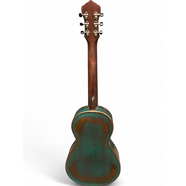 Used Recording King RM993-VG Distressed Vintage Green Resonator Guitar