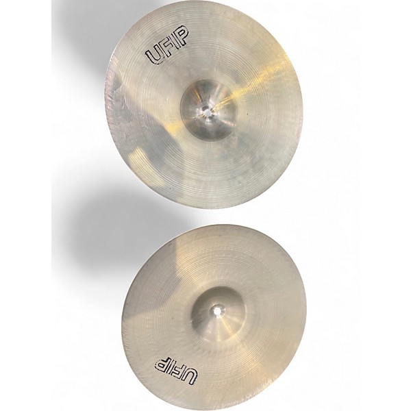 Used UFIP 14in HI HAT PAIR Cymbal