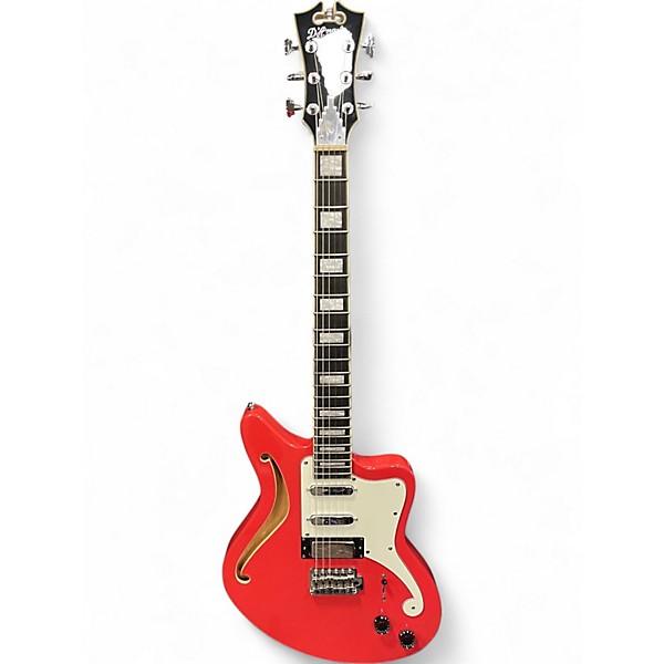 Used D'Angelico Premier Bedford SH Fiesta Red Hollow Body Electric Guitar