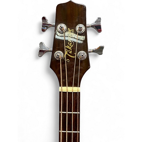Used Takamine eg512c Natural Acoustic Bass Guitar