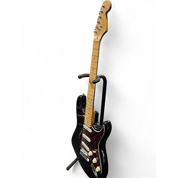Used Fender American Standard Stratocaster Black Solid Body Electric Guitar