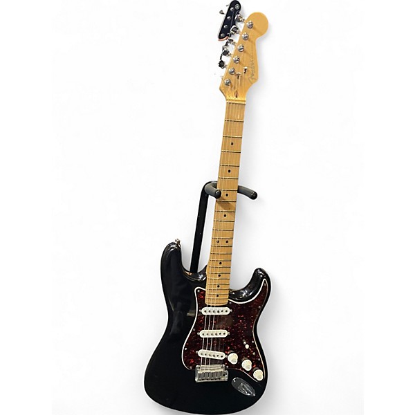 Used Fender American Standard Stratocaster Black Solid Body Electric Guitar