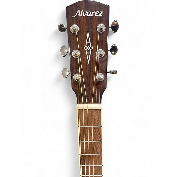 Used Alvarez MD60 Herringbome Natural Acoustic Guitar