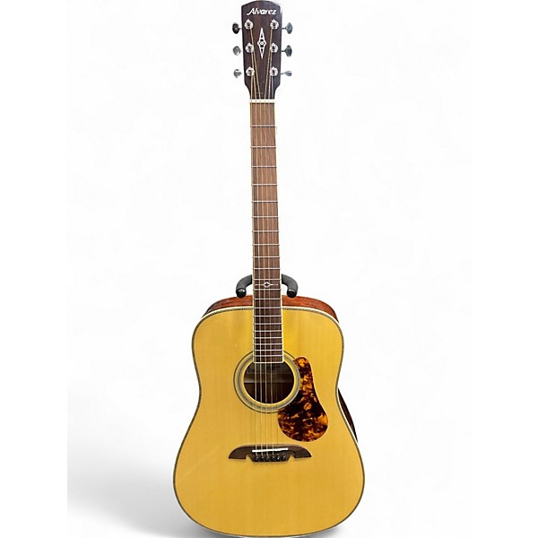 Used Alvarez MD60 Herringbome Natural Acoustic Guitar