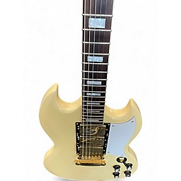 Used Harley Benton DC600VI IVORY Solid Body Electric Guitar