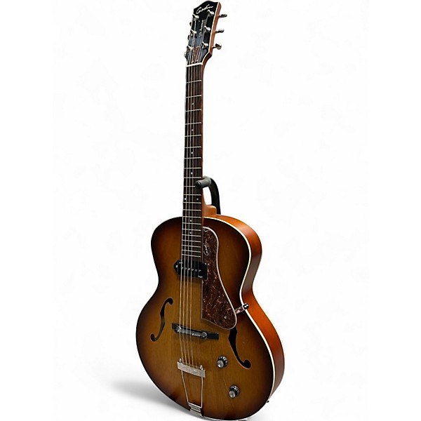 Used Godin 5th Avenue Kingpin P90 Cognac Burst Hollow Body Electric Guitar