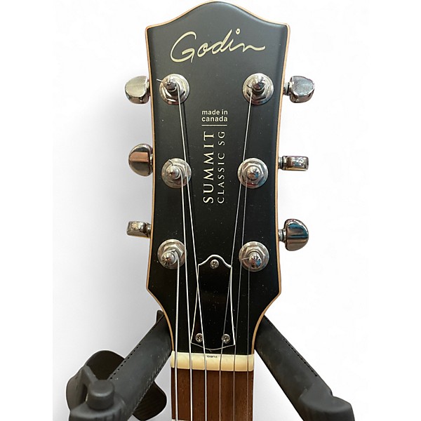 Used Godin Summit Classic SG Black Solid Body Electric Guitar