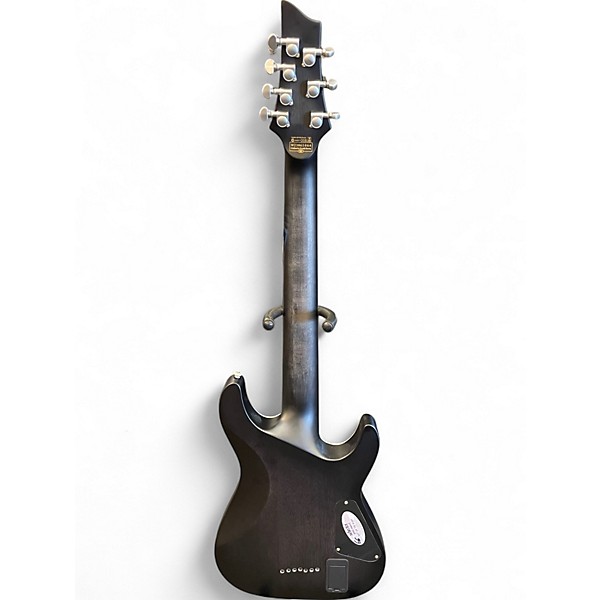 Used Schecter Guitar Research C7 Platinum LH Translucent Black Electric Guitar