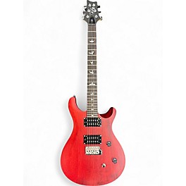 Used PRS SE CE24 Satin Red Solid Body Electric Guitar