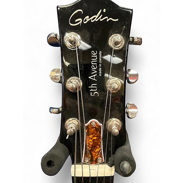 Used Godin 5TH AVENUE NIGHT CLUB Blue Hollow Body Electric Guitar