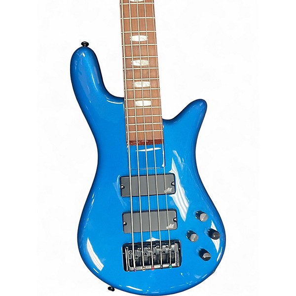 Used Spector EuroBolt 5 Metallic Blue Electric Bass Guitar