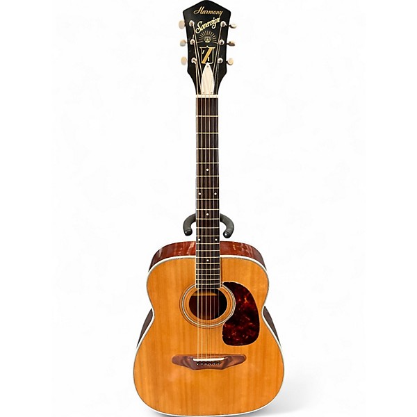 Used Harmony sovereign h1260 Natural Acoustic Guitar