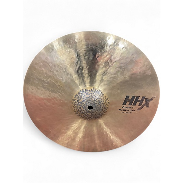 Used SABIAN 14in HHX Complex Medium Hats Pair Cymbal