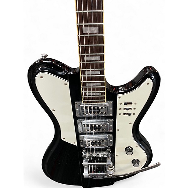 Used Schecter Guitar Research DIAMOND SERIES ULTRA III Black and White Solid Body Electric Guitar