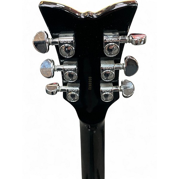 Used Schecter Guitar Research DIAMOND SERIES ULTRA III Black and White Solid Body Electric Guitar