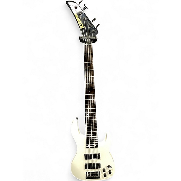 Used Kramer Baretta 5 String Alpine White Electric Bass Guitar