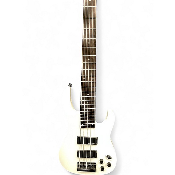 Used Kramer Baretta 5 String Alpine White Electric Bass Guitar