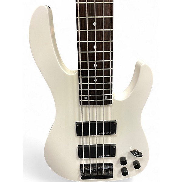 Used Kramer Baretta 5 String Alpine White Electric Bass Guitar