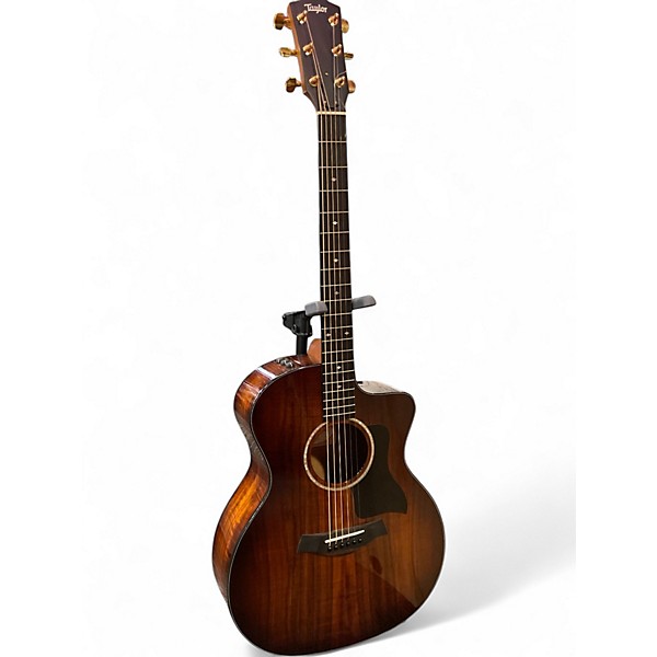 Used 2020 Taylor 224CEKDLX Shaded Edge Burst Acoustic Electric Guitar