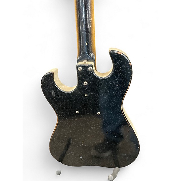 Vintage 1962 Silvertone 1448 Black Solid Body Electric Guitar