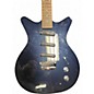 Used Danelectro 59 Triple Divine BLUE METALLIC Solid Body Electric Guitar thumbnail
