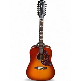 Used Epiphone Hummingbird 12 String Aged Cherry Sunburst 12 String Acoustic Electric Guitar
