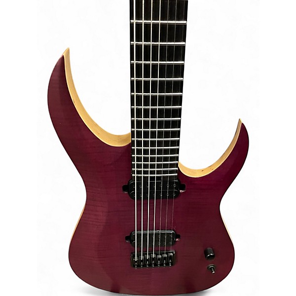 Used Schecter Guitar Research Tao-7 Purple Solid Body Electric Guitar