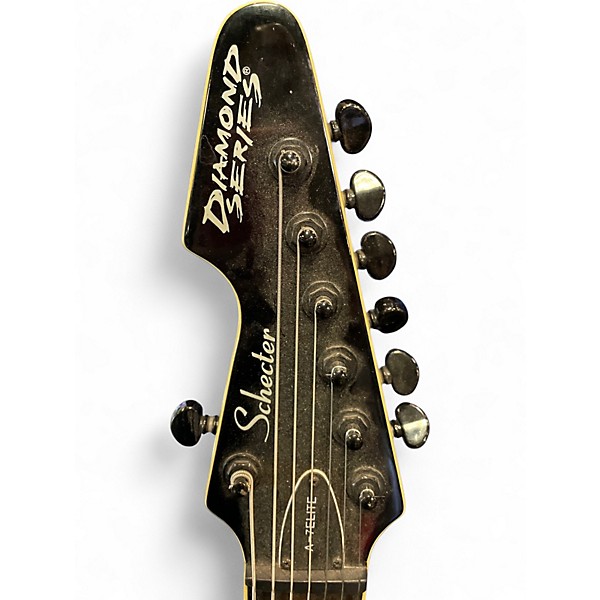 Used Schecter Guitar Research A7 Elite Black Solid Body Electric Guitar