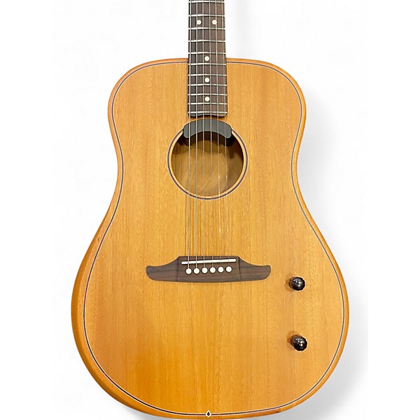 Used Fender HIGHWAY DREADNOUGHT Natural Acoustic Electric Guitar
