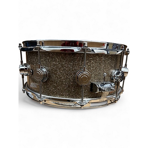 Used DW 14X6 Collector's Series FinishPly Snare BROKEN GLASS Drum