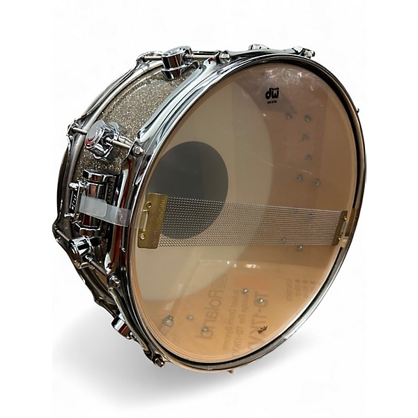 Used DW 14X6 Collector's Series FinishPly Snare BROKEN GLASS Drum