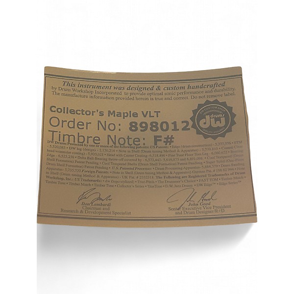 Used DW 14X6 Collector's Series FinishPly Snare BROKEN GLASS Drum