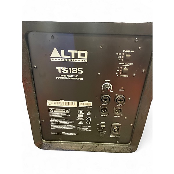 Used Alto TS18S Powered Subwoofer