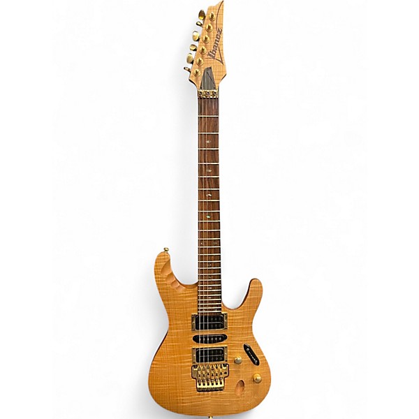 Used Ibanez EGEN8 HERMAN LI  Natural Solid Body Electric Guitar