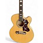 Used Epiphone EJ200SCE Natural Acoustic Electric Guitar